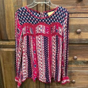 Anthropology “Maeve” Floral Blouse